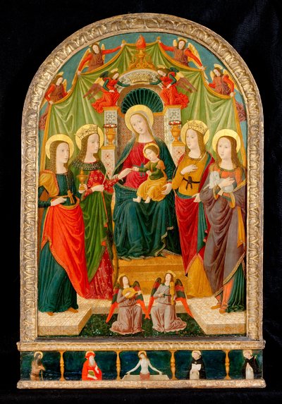 The Mystic Marriage of St Catherine by Benozzo di Lese di Sandro Gozzoli