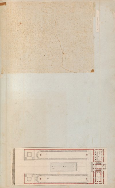 Page from a Scrapbook containing Drawings and Several Prints of Architecture by Workshop of Charles Percier, Workshop of Pierre