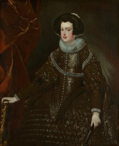 Isabella of Bourbon, Wife of Philip IV of Spain by Workshop of Diego Velazquez