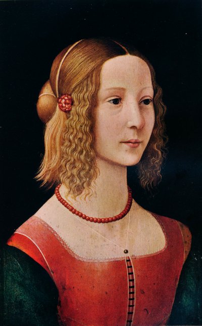 Portrait of a Girl by Workshop of Domenico Ghirlandaio