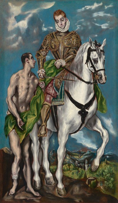 Saint Martin and the Beggar by Workshop of El Greco