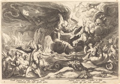 The Fall of Phaeton by Workshop of Hendrick Goltzius, after Hendrick Goltzius