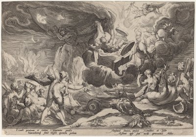The Fall of Phaeton by Workshop of Hendrick Goltzius, after Hendrick Goltzius