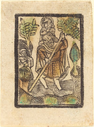 Saint Christopher by Workshop of Master of the Aachen Madonna