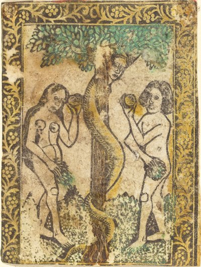 Adam and Eve by Workshop of Master of the Borders with