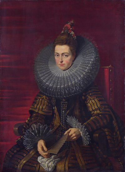 Portrait of Isabella Clara Eugenia, regent of the Netherlands by Workshop of Peter Paul Rubens