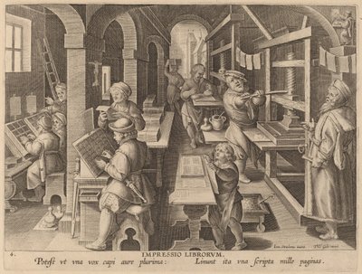 Printing Books by Workshop of Philip Galle after Jan van der Straet