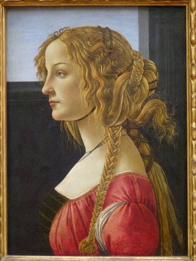Profile Portrait of a Young Woman, Probably Simonetta by Workshop of Sandro Botticelli