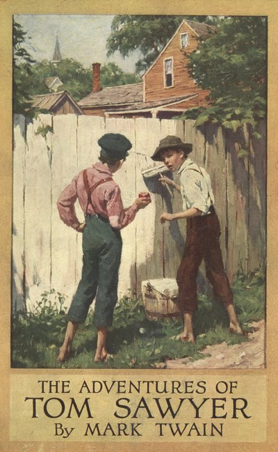 Dust Jacket for The Adventures of Tom Sawyer by Mark Twain by Worth Brehm