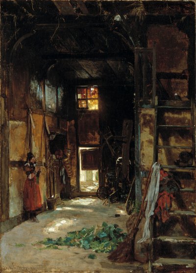 Interior of a Westphalian Cottage by Worthington Whittredge