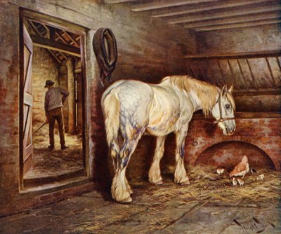 The End of the Day - Farm Horse Returns Home by Wright Barker