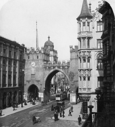 Karlstor Gate, Munich, Germany by Wurthle and Sons