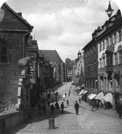 The Fleischbrucke Meat Bridge, Nuremberg, Germany by Wurthle and Sons