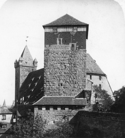 The Quintagonal Tower Funfeckiger Thurm, Kaiserstallung, Nuremberg, Germany by Wurthle and Sons