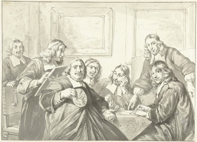 The Leaders of the Saint Luke Guild in Haarlem, 1675 by Wybrand Hendriks