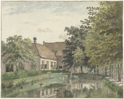 View of the Country House Watergoor near Nijkerk by Wybrand Hendriks