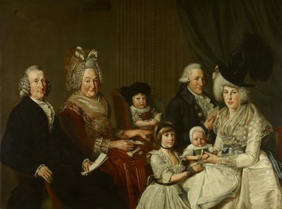 Pieter de Clercq (1731-1807) and His Family by Wybrand Hendriks