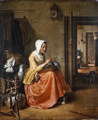 The Lace Maker by Wybrand Hendriks