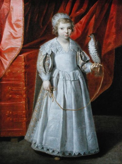 Young Boy and Falcon by Wybrand Simonsz. de (circle of) Geest