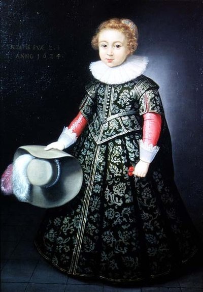 Portrait of a Small Boy Aged Two and a Half by Wybrand Simonsz. de Geest