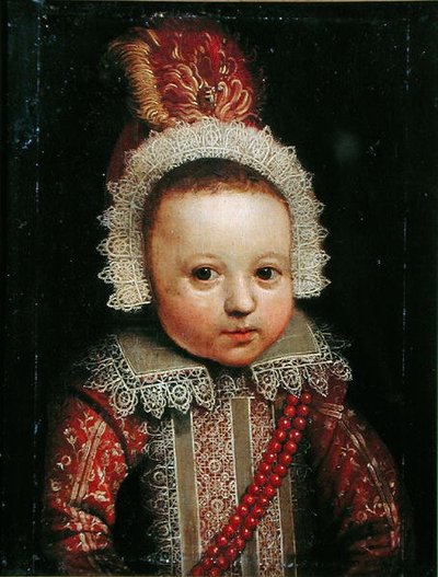 Portrait of an Infant by Wybrand Simonsz. de Geest