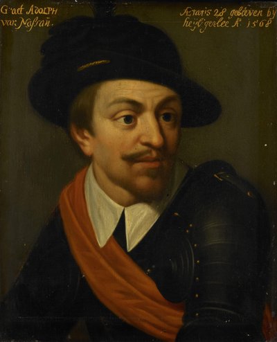 Portrait of Adolf, Count of Nassau by Wybrand de Geest (I) (workshop of)