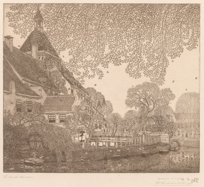 Falling Leaves, Amersfoort by Wynand Otto Jan Nieuwenkamp