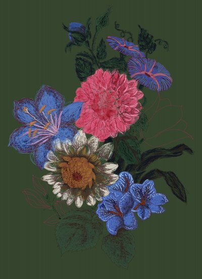 Colorful Garden Bouquet by XHOZUCAN