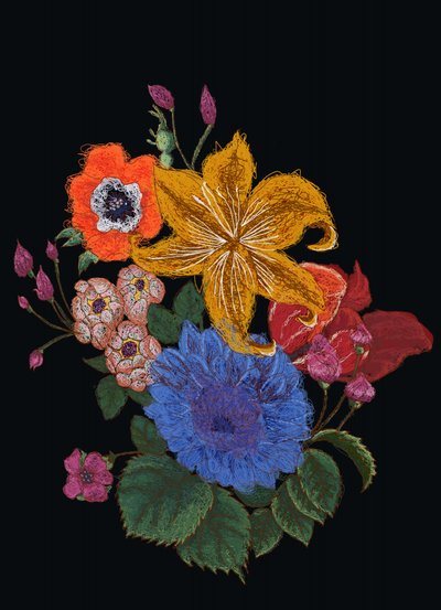 Vibrant Floral Bouquet by XHOZUCAN