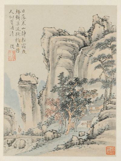 Album of Seasonal Landscapes, Leaf E by Xiao Yuncong