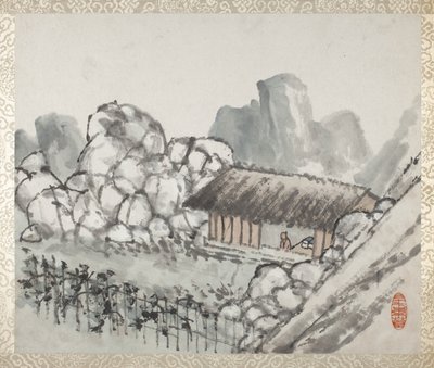 Album of Landscapes and Calligraphy for Liu Songfu by Xugu