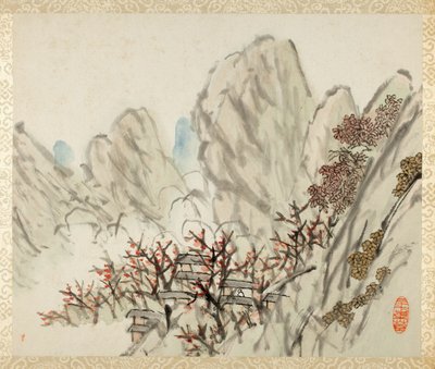 Album of Landscapes and Calligraphy for Liu Songfu by Xugu
