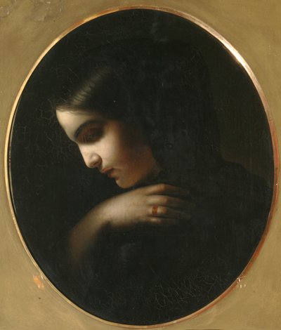 Young Widow, 1850 by Yakov Fyodorovich Kapkov