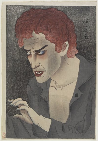 Actor Morita Kanya XIII (1907-75) as Jean Valjean, 1921 by Yamamura Koka