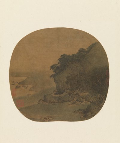Hermitage by a Pine-covered Bluff by Yan Ciyu