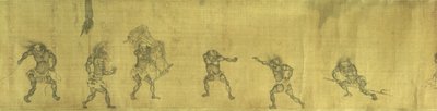 A Night Excursion of the Drunken Zhong Kui and his Sister by Yan Geng