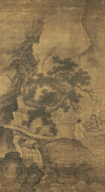 Li Tieguai Teaching in a Pine Valley by Yan Hui