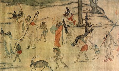 Vassal Bringing Their Tributes to the Tang Court, c.600-673 by Yan Liben (attr. to)
