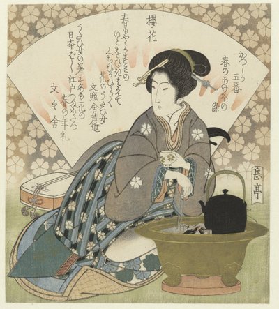 Cherry Blossoms by Yashima Gakutei
