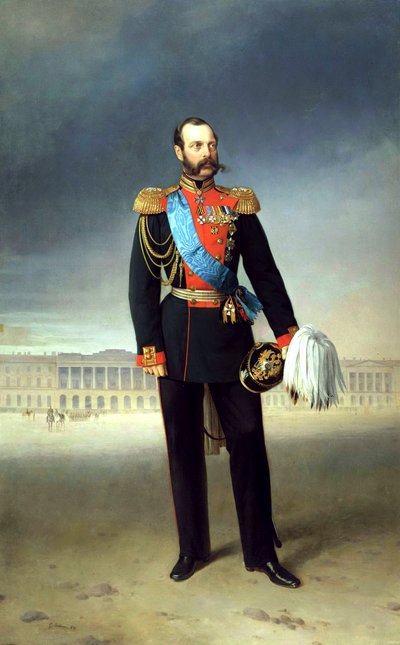 Portrait of Emperor Alexander II by Yegor Bottman