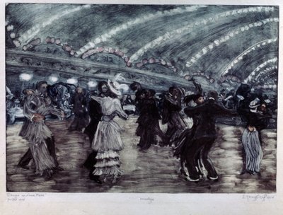 Tango Dance at Luna Park by Yelisaveta Sergeyevna Kruglikova