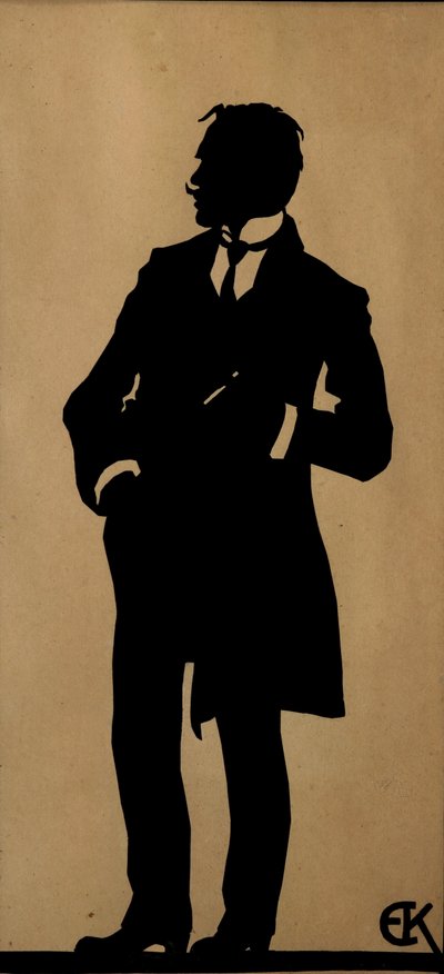 Portrait of the poet Jurgis Baltrusaitis 1873-1944, 1910s by Yelisaveta Sergeyevna Kruglikova