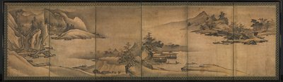Landscape of the Four Seasons, Early 1500s by Yi Sumun