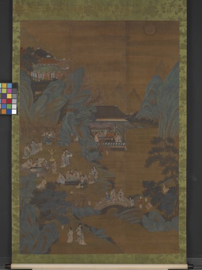 Evening Banquet In The Peach And Plum Garden by Ying Qiu