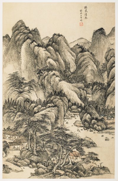 Pure Gathering in a Spring, from an album of 12 leaves by Yongxi Jin