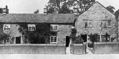 Houses at Eyam, Where the Great Plague Broke Out, Derbyshire by York and Son