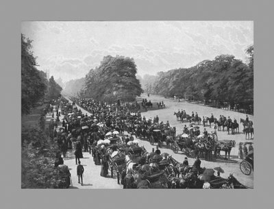 The Drive and Rotten Row, Hyde Park, c1900 by York and Son