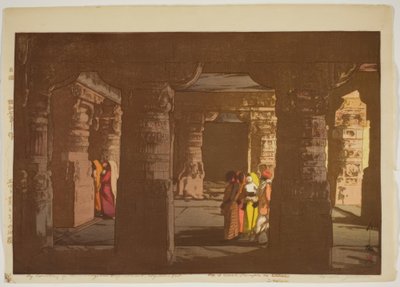 Ellora, Cave Temple No. 3 by Yoshida Hiroshi