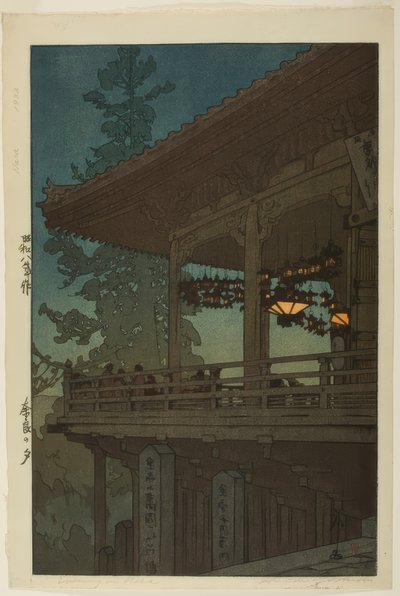 Evening in Nara, from the series "Kansai District" by Yoshida Hiroshi