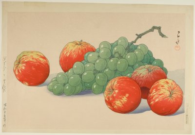 Grapes and Apples by Yoshida Hiroshi